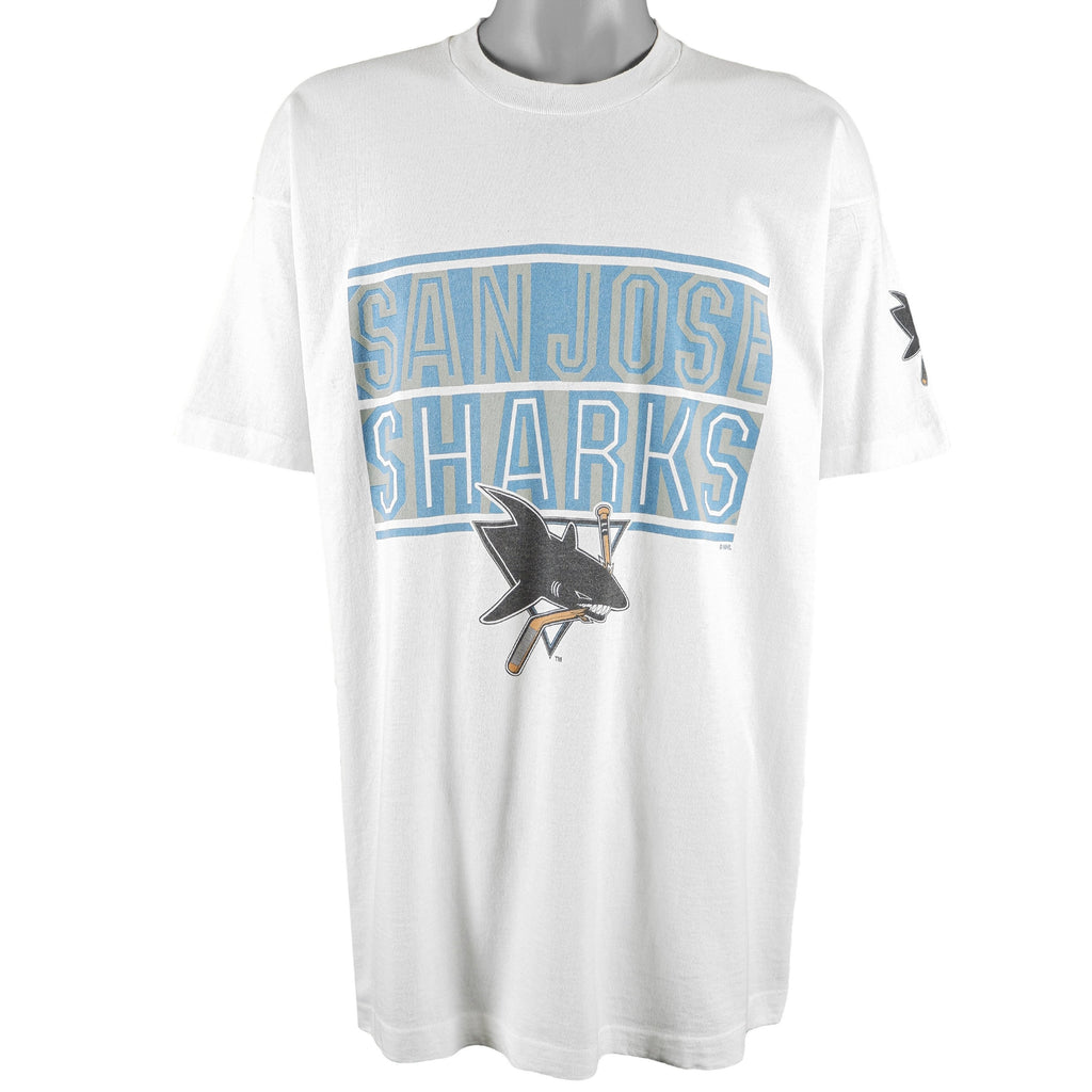 NHL (Salem) - San Jose Sharks Deadstock T-Shirt 1990s X-Large Vintage Retro Hockey