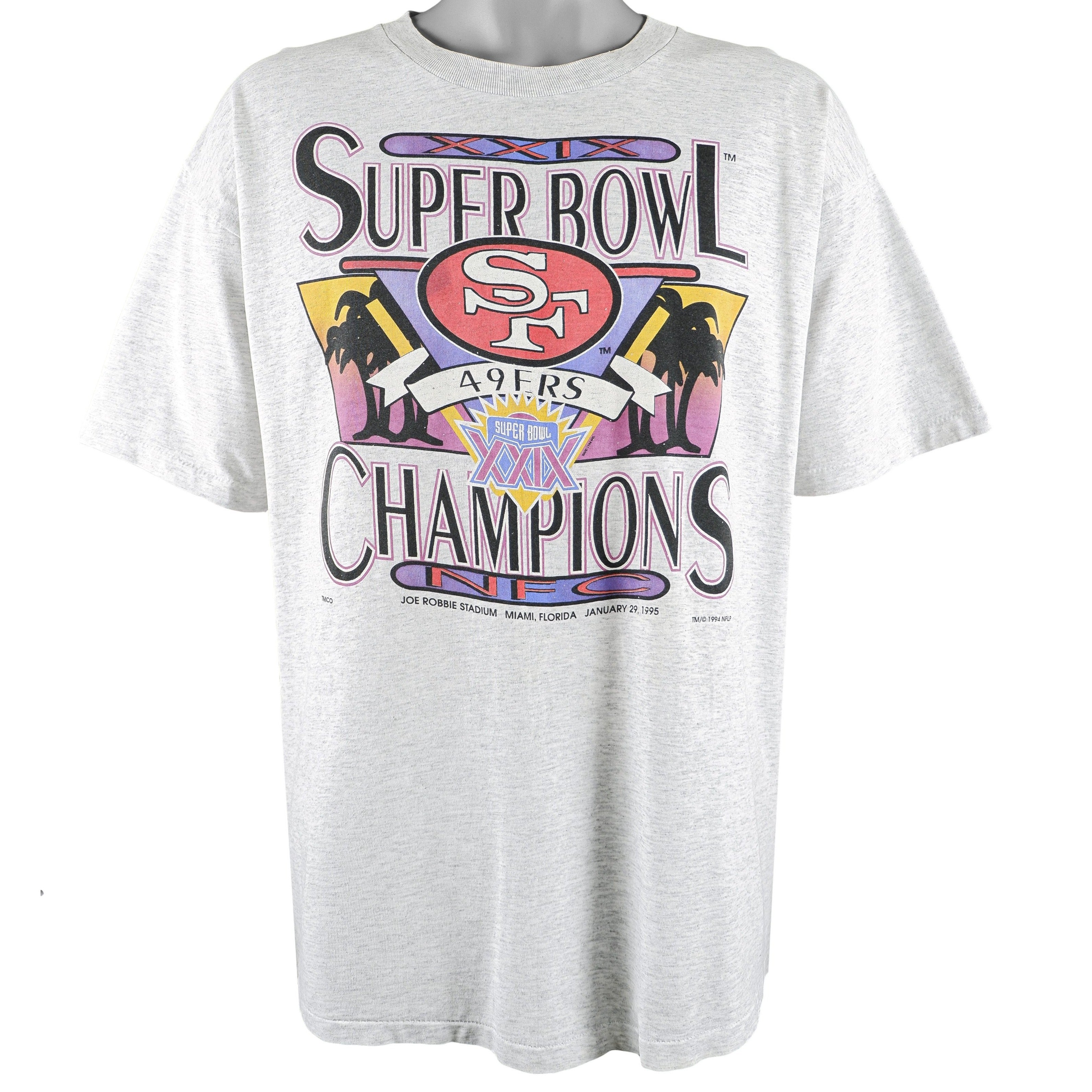 San Francisco 49ERS 1995 Super Bowl Champions T-Shirt- Small – The Vintage  Store