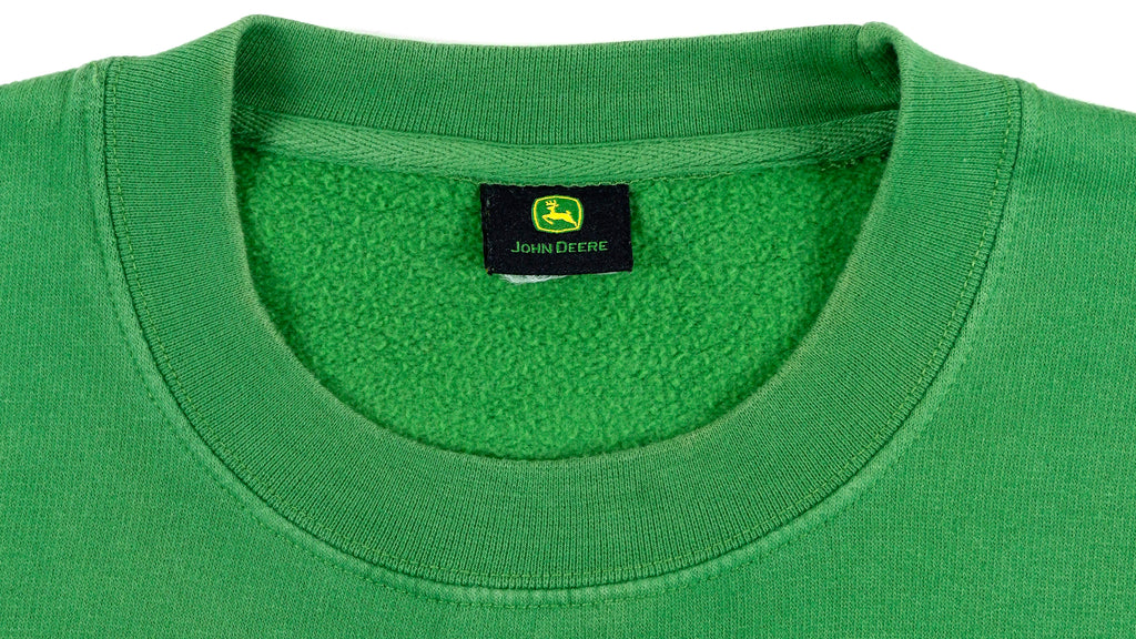 Vintage - Green John Deere Sweatshirt 1990s XX-Large Vintage Retro