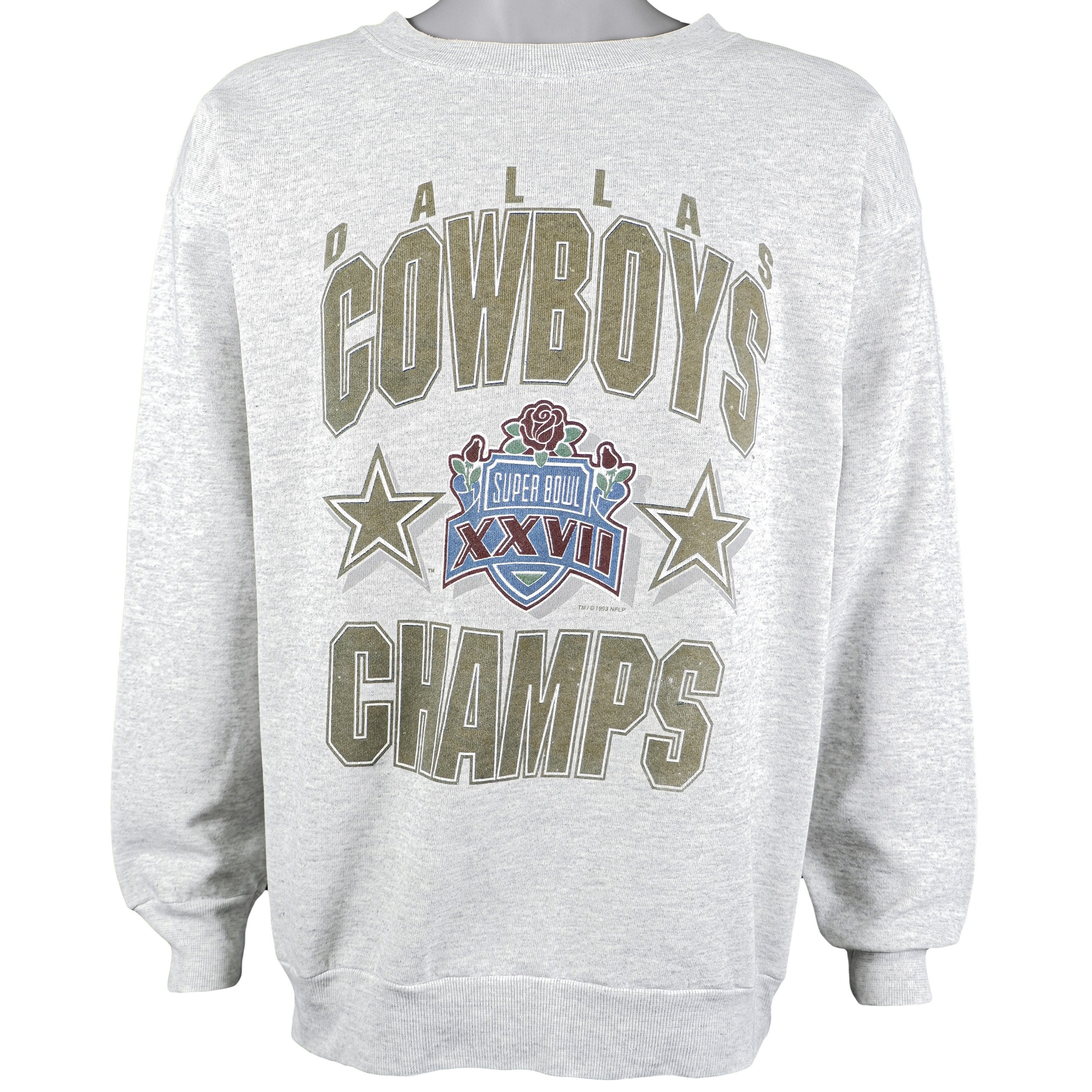 Dallas Cowboys Super Bowl Sweatshirt 1993 Championship - BIDSTITCH