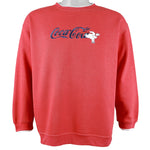 Vintage - Coca-Cola Crew Neck Sweatshirt 1990s Large Vintage Retro