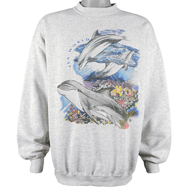 Upcycled Vintage Dolphins Flame Sweatshirt