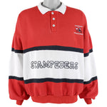 Vintage - Calgary Stampeders 1/4 Button Sweatshirt 1990s X-Large Vintage Retro Football