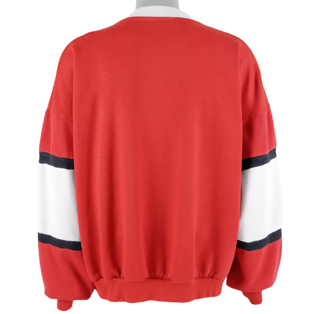 Vintage - Calgary Stampeders 1/4 Button Sweatshirt 1990s X-Large Vintage Retro Football