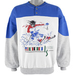 Vintage (Gear) - White International Ski Sweatshirt 1990s Medium Vintage Retro