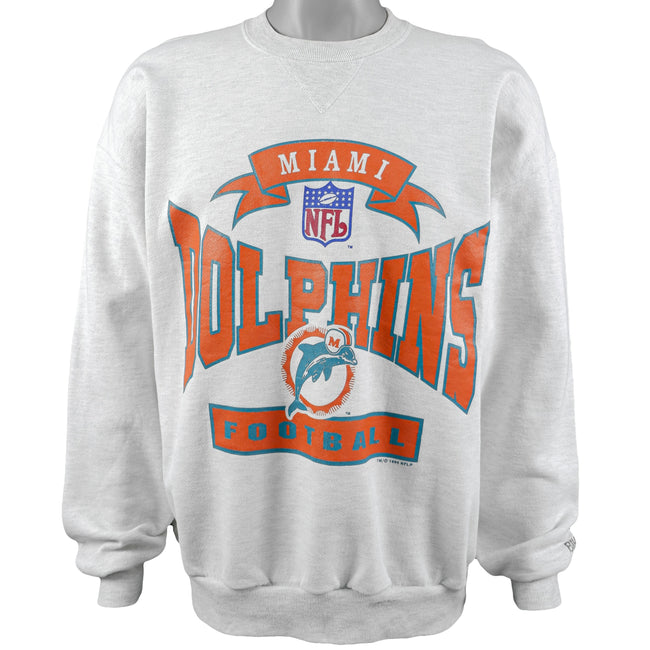 Vintage NFL (Lee) - Miami Dolphins Embroidered Crew Neck Sweatshirt 1990s  XX-Large – Vintage Club Clothing