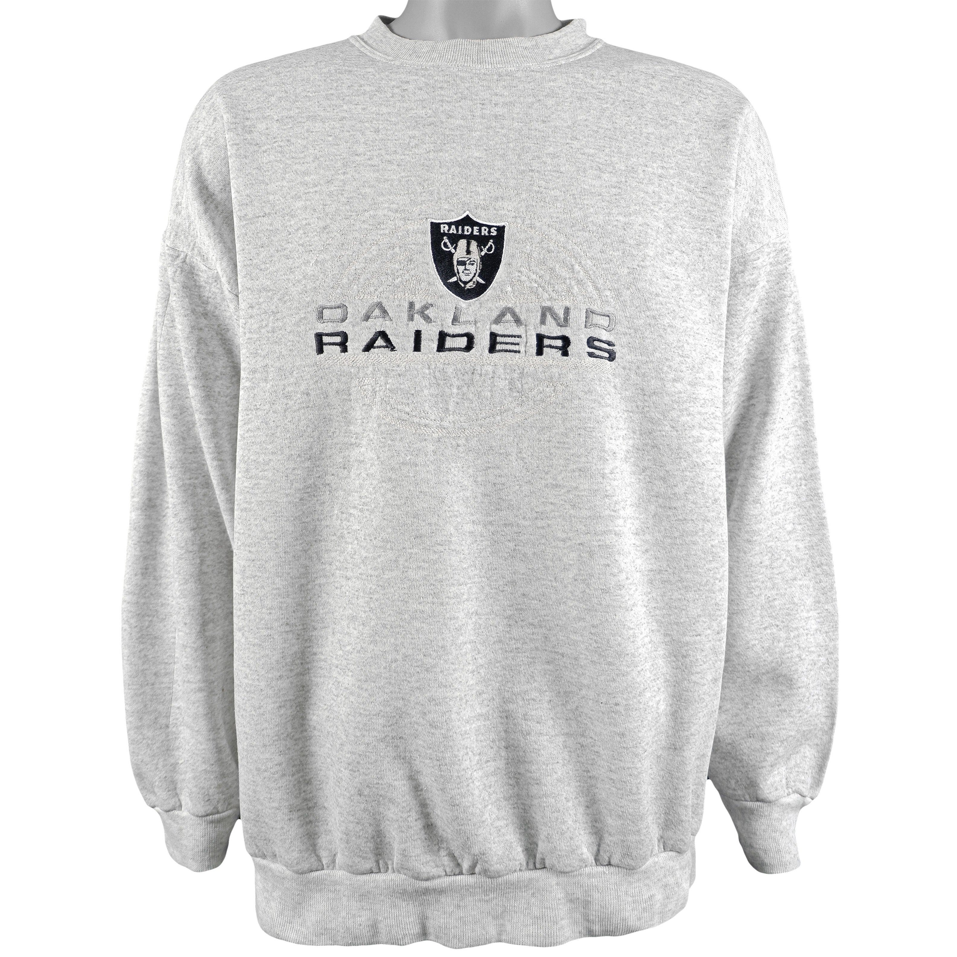 1994 Raiders vintage NFL hoodie. Tagged as a large