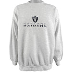 NFL (Logo 7) - Oakland Raiders Big Logo Sweatshirt 1990s X-Large Vintage Retro Football