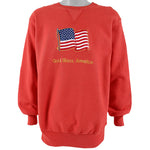 Vintage (Action Ace) - God Bless America Crew Neck Sweatshirt 1990s Large