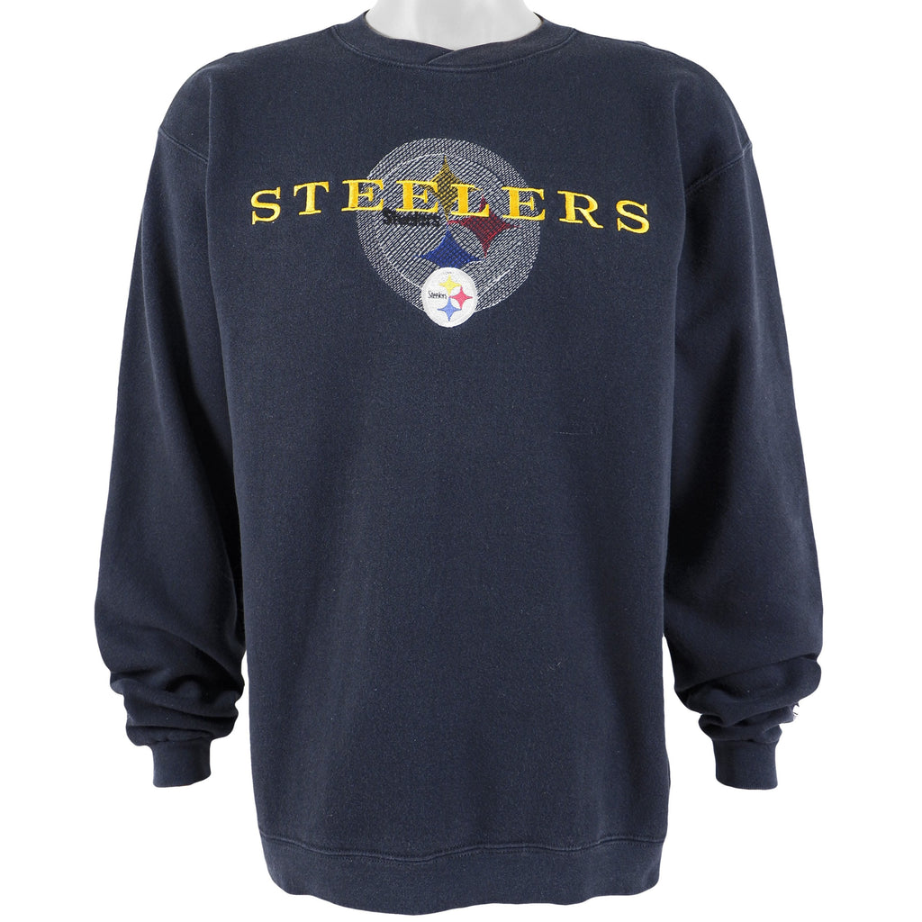 Starter - Pittsburgh Steelers Spell-Out Sweatshirt 1990s Medium Vintage Retro Football