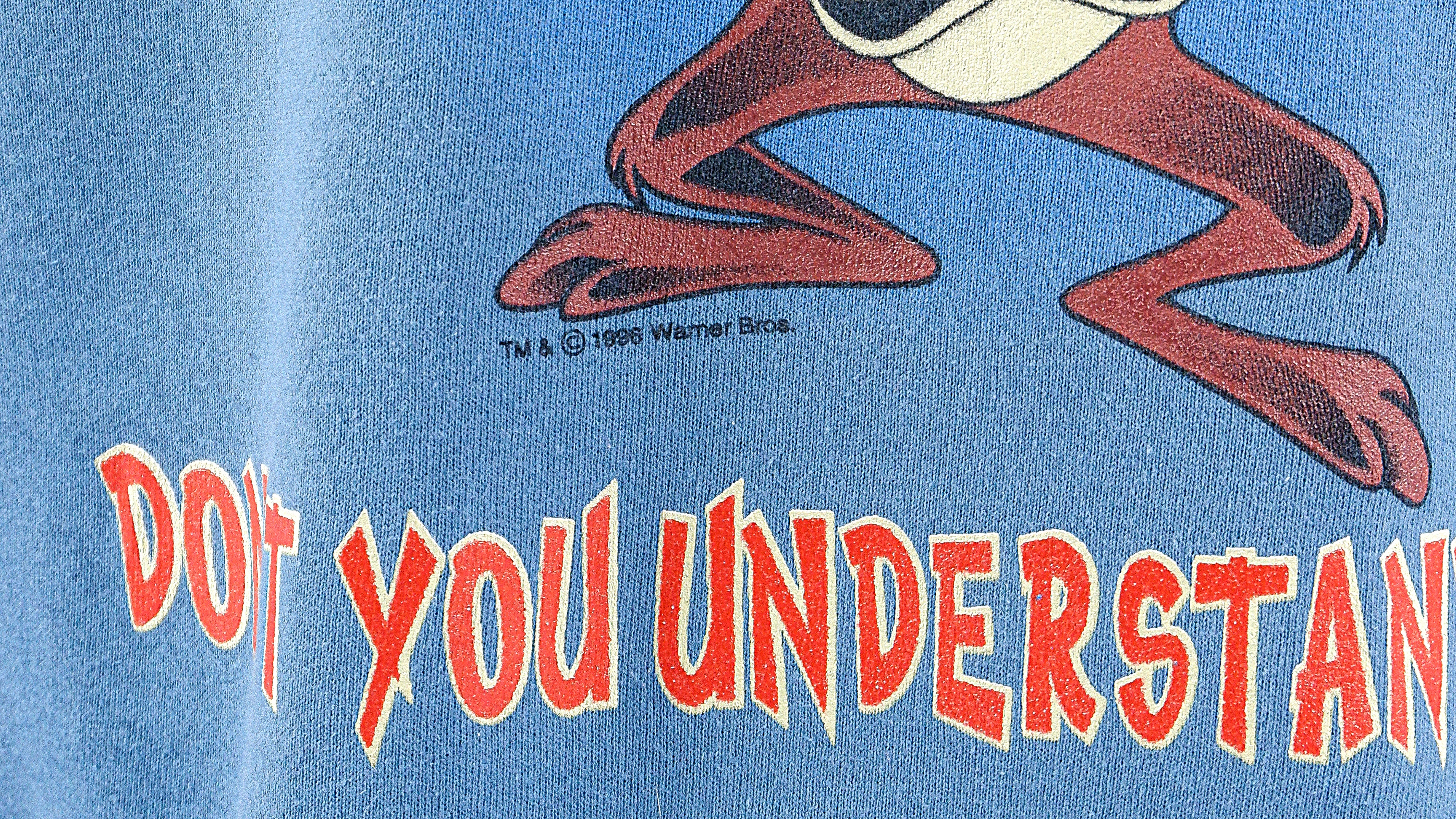 Vintage Atlanta Braves Looney Tunes 1996 Big Print T Shirt
