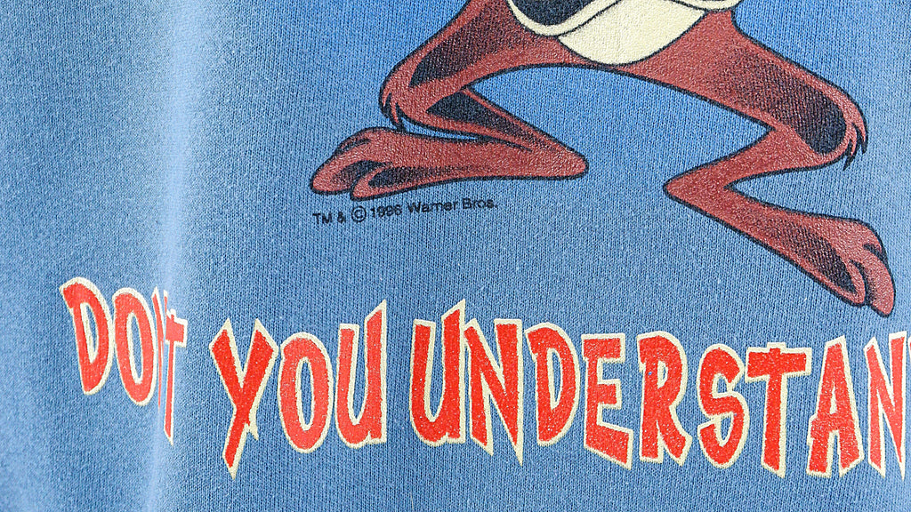 Looney Tunes - Taz Crew Neck Sweatshirt 1996 X-Large Vintage Retro