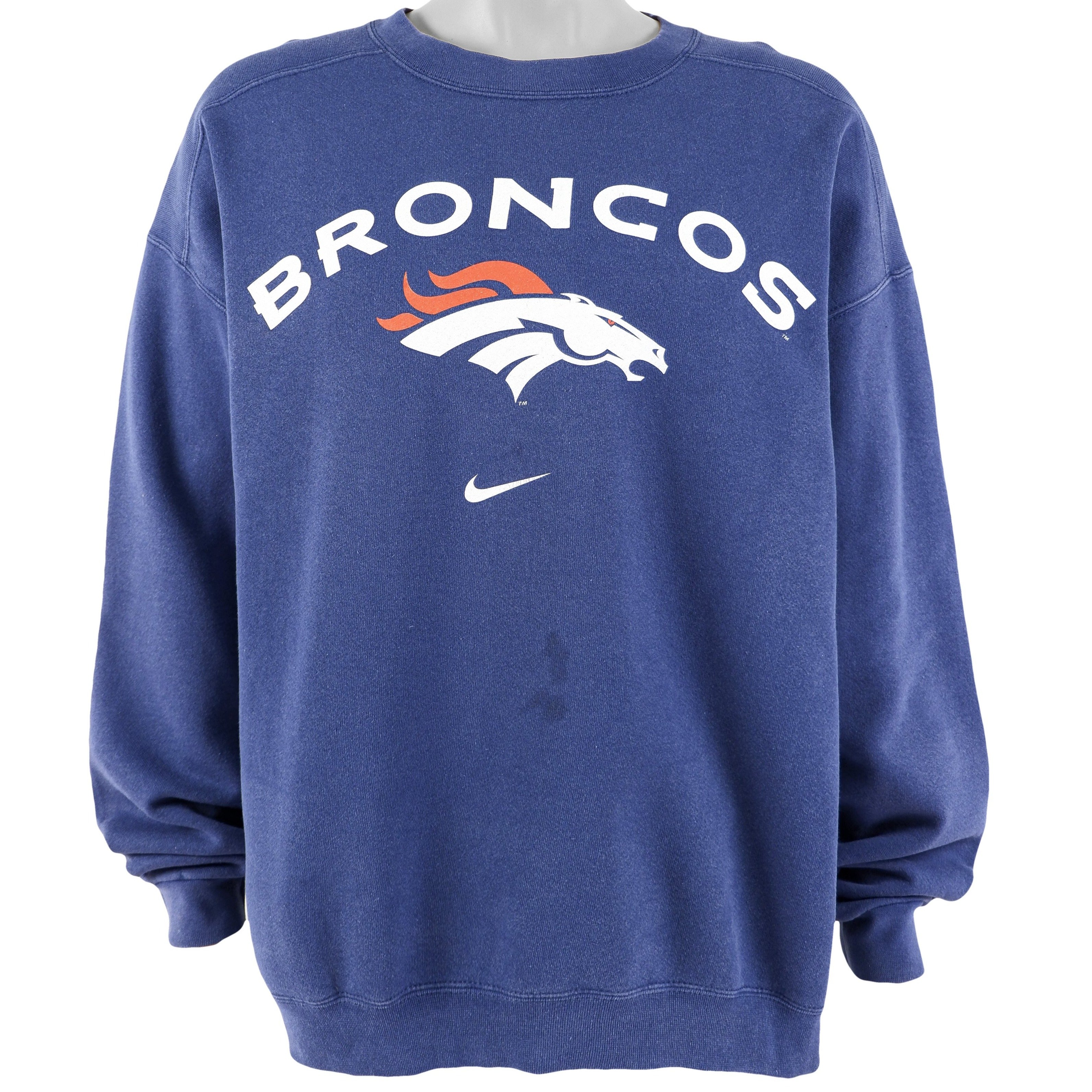 Vintage Lee Sport Denver Broncos NFL Navy Blue Crewneck Sweatshirt Size  Medium