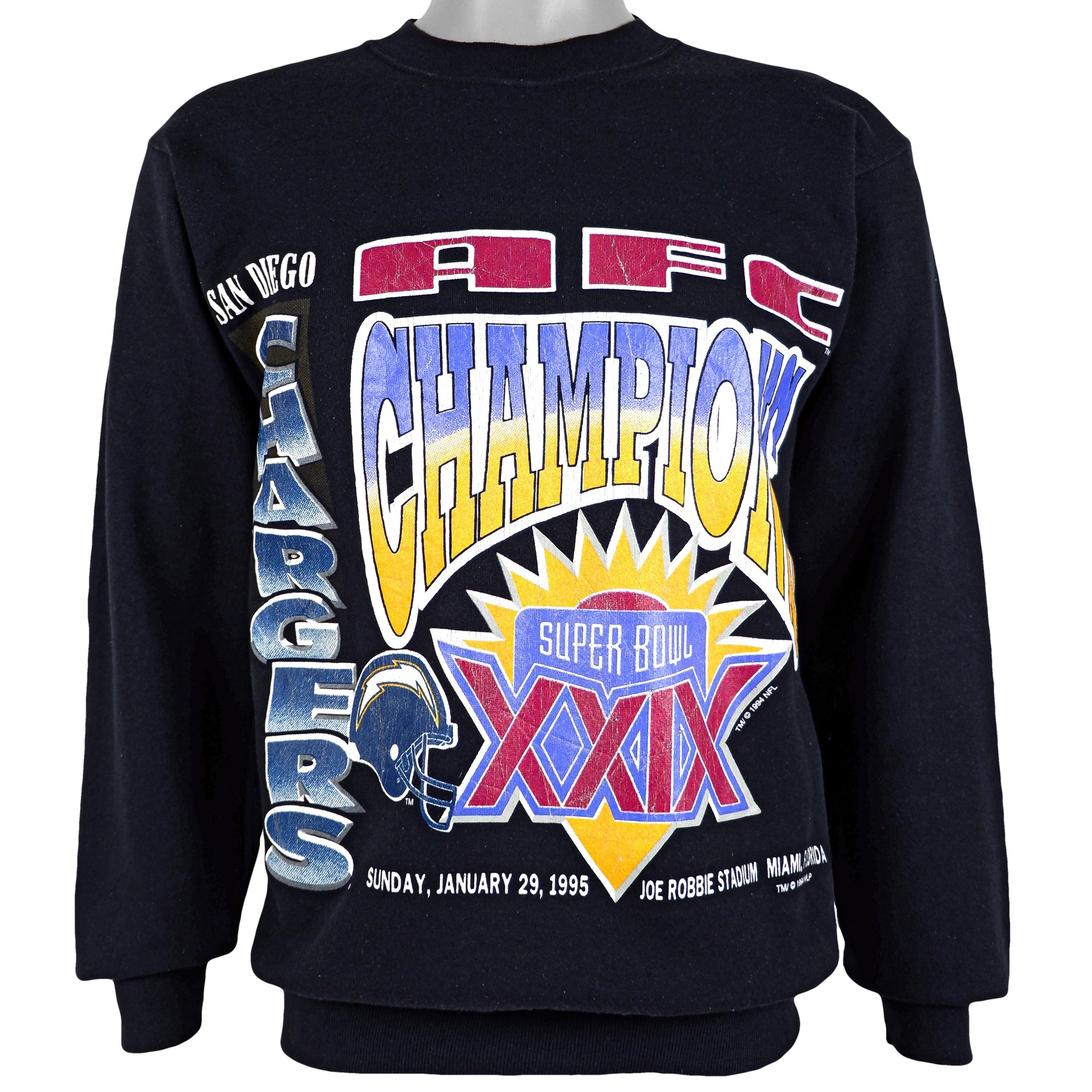 True Fan Vintage 1995 San Diego Chargers Crewneck