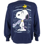 Vintage - Snoopy Printed Crew Neck Sweatshirt 1990s Large