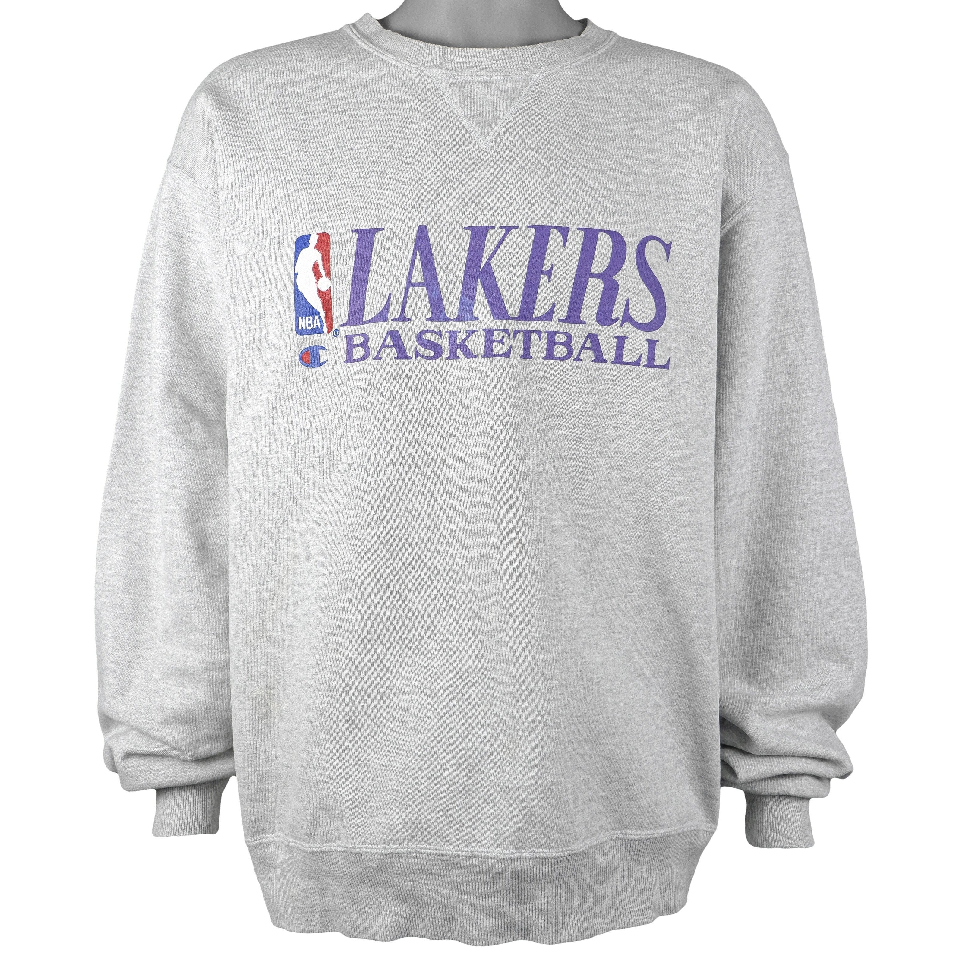 NBA (Lee) - Los Angeles Lakers Crew Neck Sweatshirt 1990s Medium