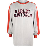 Harley Davidson - Grey Big Spell-Out Sweatshirt 1990s X-Large Vintage Retro 