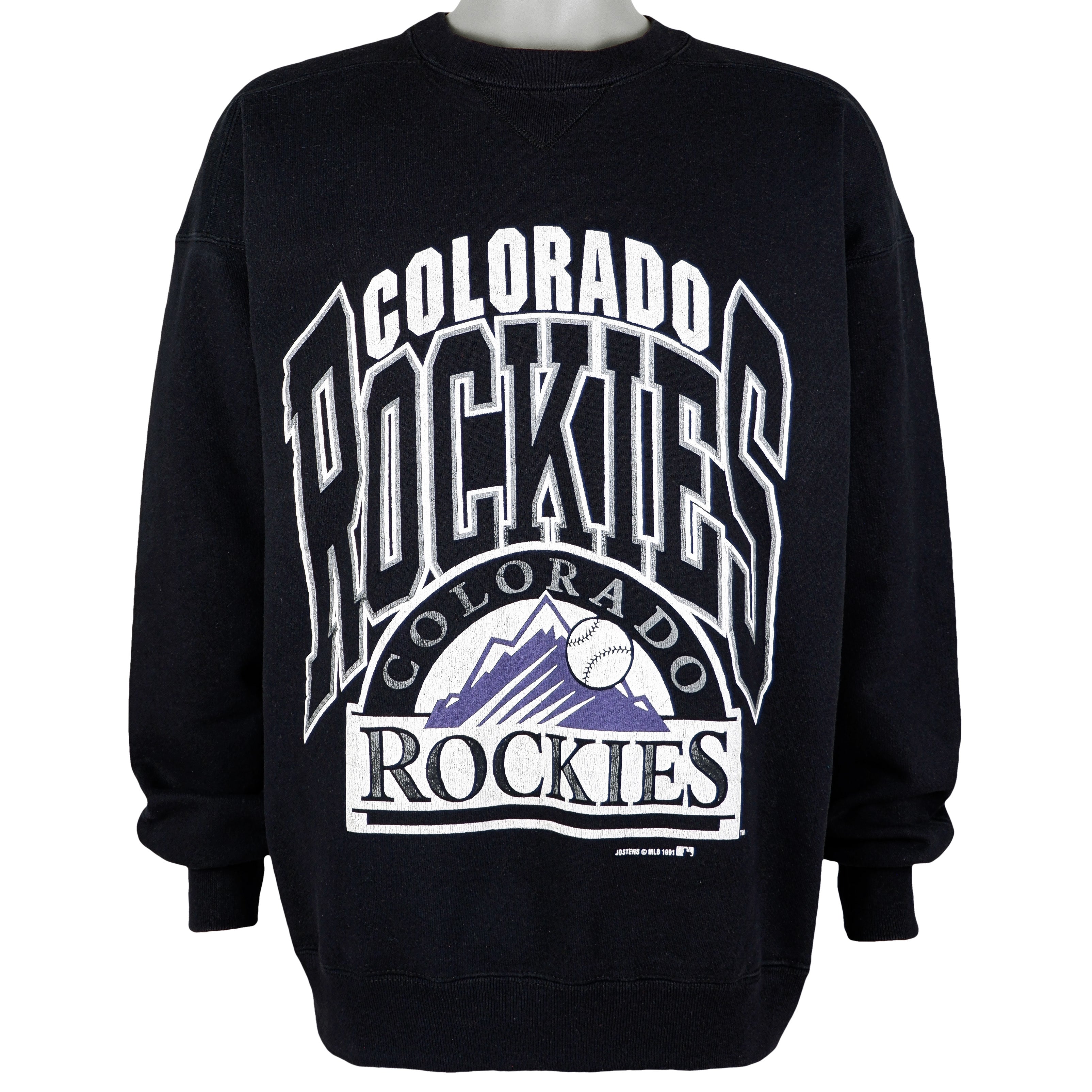 1991 Colorado Rockies Trench All Over Print MLB T Shirt Size XL