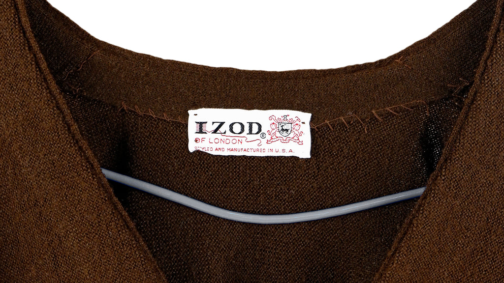 Lacoste (IZOD) - Dark Brown Button-Up Cardigan X-Large