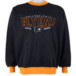 NHL (Lee) - Philadelphia Flyers Crew Neck Sweatshirt 1990s Medium Vintage Retro Hockey