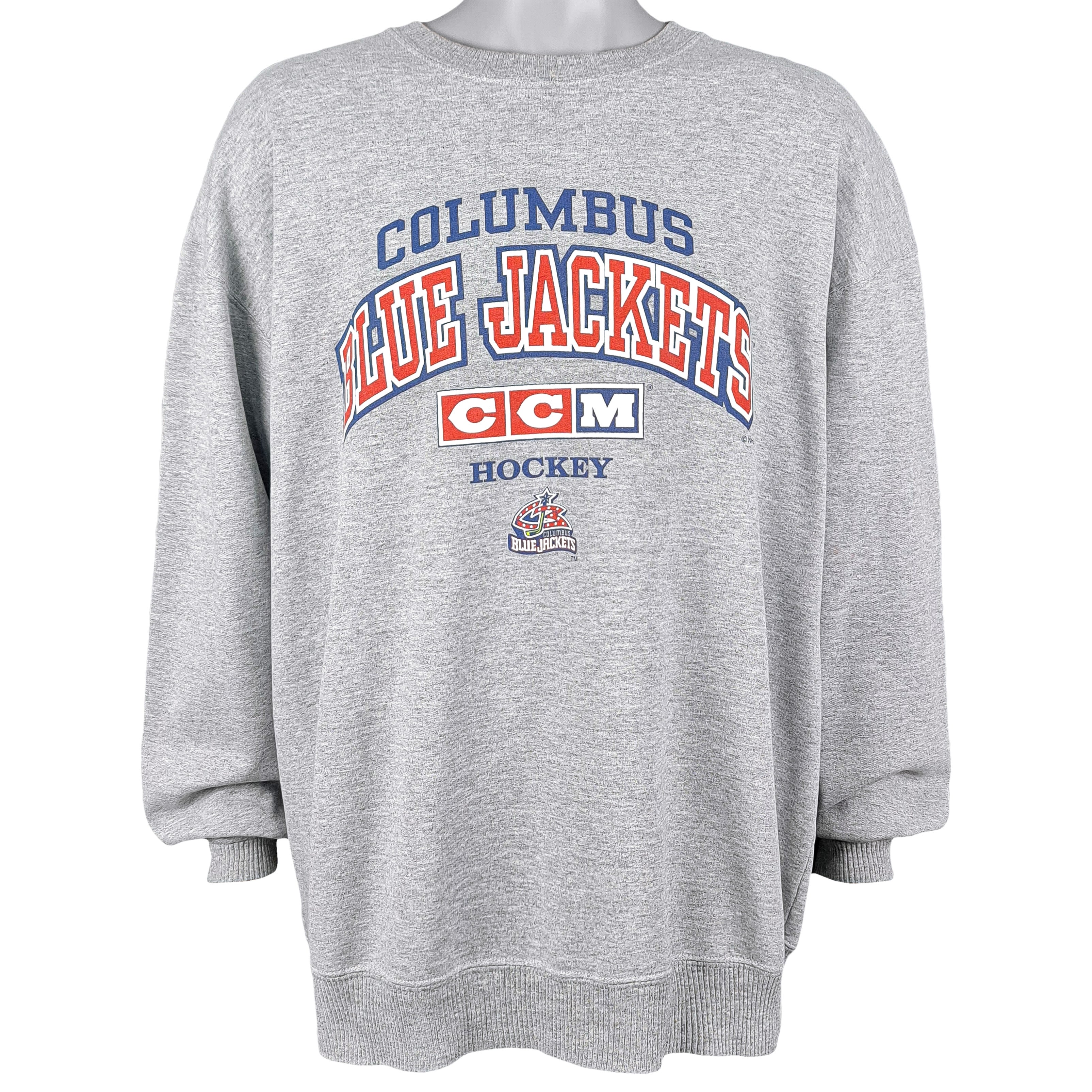 Tops  Vintage Columbus Blue Jackets Hockey College Fan Sweatshirt