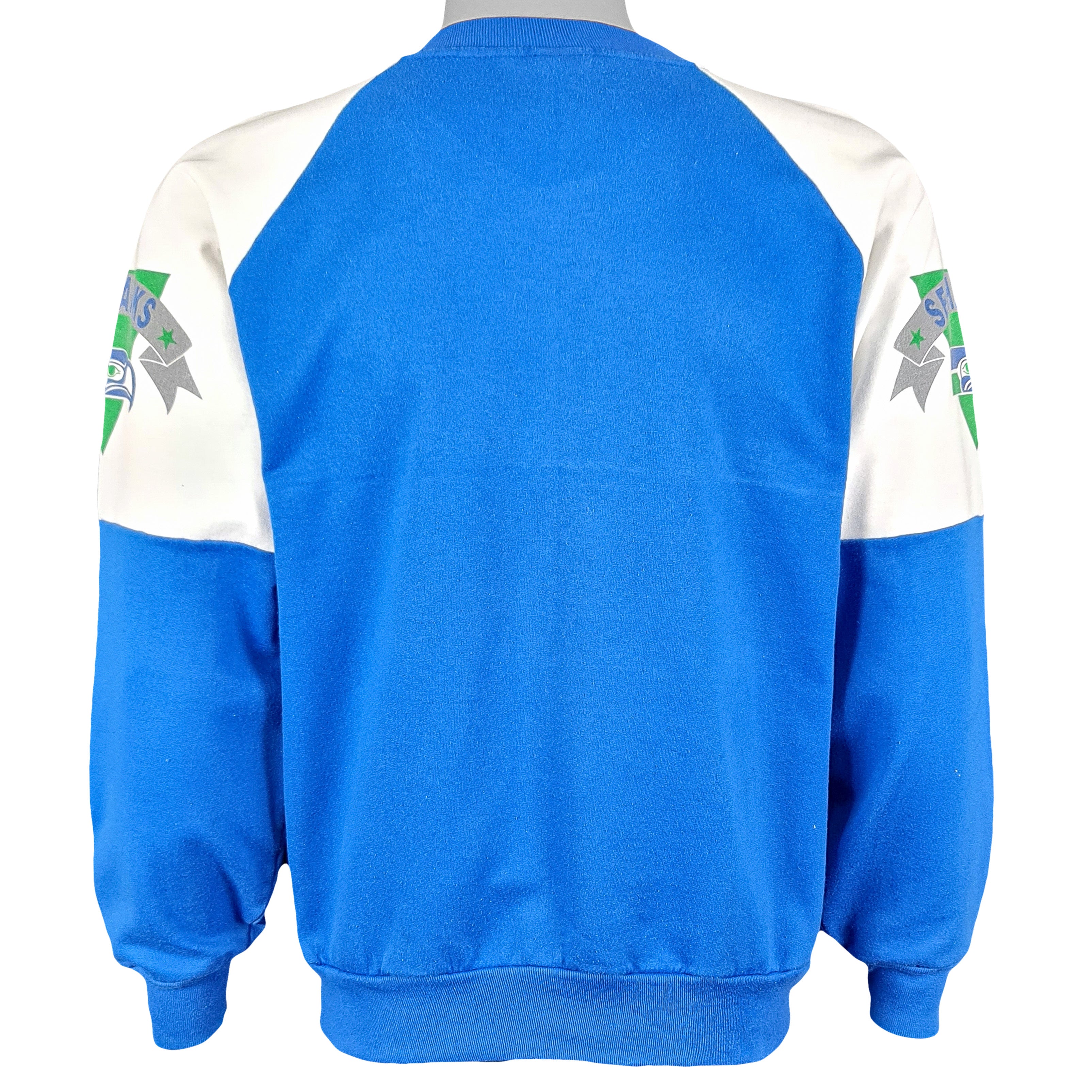 New era Seattle Seahawks Team Logo Crew Neck Sweatshirt Blue