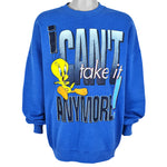 Looney Tunes - Tweety, I Cant Take It Anymore Sweatshirt 1990s XX-Large