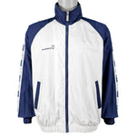 Playboy - White & Blue Tape Logo Jacket 1990s Large