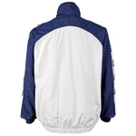 Playboy - White & Blue Tape Logo Jacket 1990s Large Vintage Retro