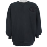 Champion - Black Big Logo Crew Neck Sweatshirt XX-Large