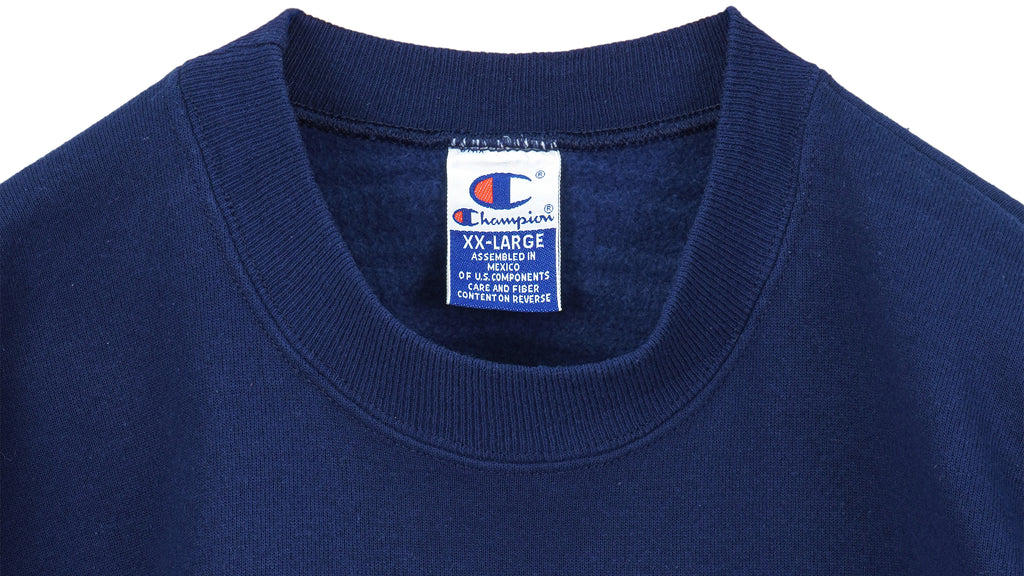 Champion - Blue NFL Big Logo Crew Neck Sweatshirt 1990s XX-Large