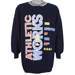 Vintage (Imagine) - Blue Spell-Out Crew Neck Sweatshirt 1990s X-Large