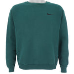 Nike - Green Classic Crew Neck Sweatshirt 1990s X-Large Vintage Retro