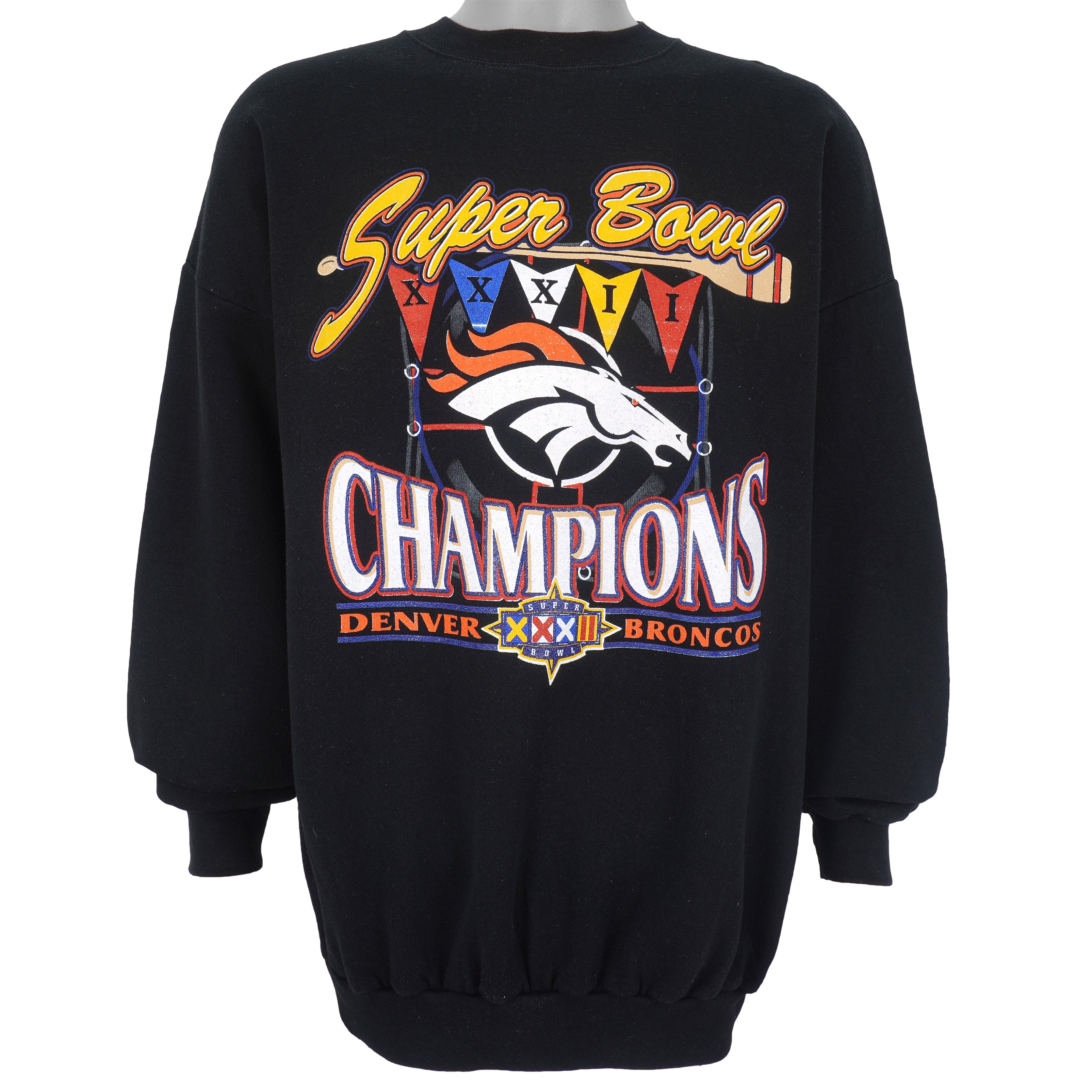 Vintage NFL (Tultex) - Denver Broncos VS Falcons Super Bowl Champions  Sweatshirt 1999 X-Large – Vintage Club Clothing