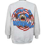 Looney Tunes - Tasmanians Devils I Dont Do Morning Spell-Out Sweatshirt 1991 Large Vintage Retro