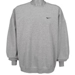 Nike - Grey Classic Crew Neck Sweatshirt 1990s X-Large Vintage Retro