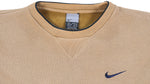 Nike - Brown Classic Crew Neck Sweatshirt 1990s Large Vintage Retro