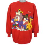 Disney - Mickey in Chicago Crew Neck Sweatshirt 1990s XX-Large Vintage Retro