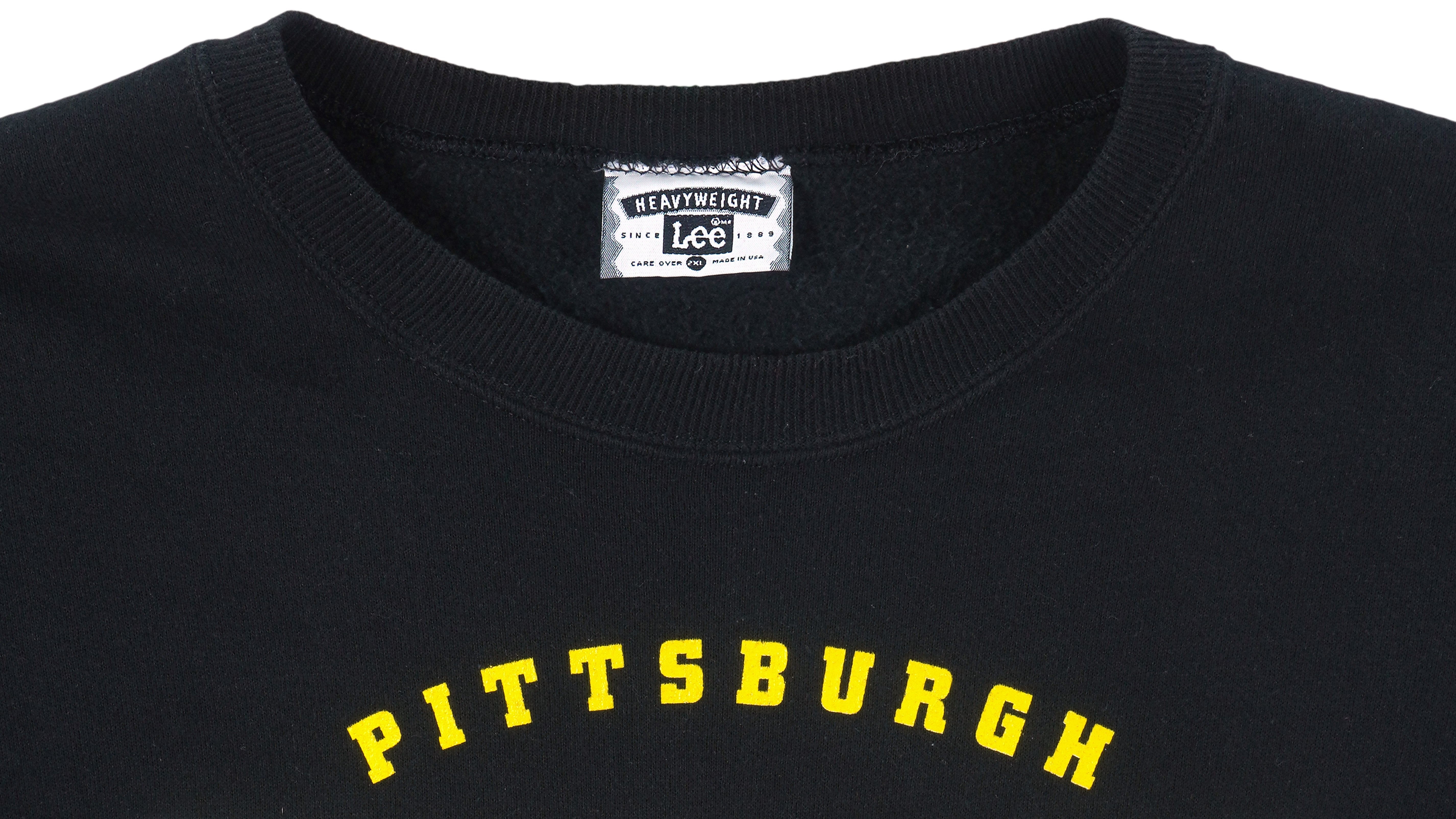 Vintage Pittsburgh Steelers Logo 7 Sweatshirt Crewneck Size 2XL Black 90s  NFL