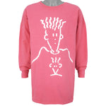 Vintage (Fido Dido) - 7Up Big Logo Crew Neck Sweatshirt 1985 Large