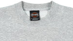 Harley Davidson - Grey Spell-Out Sweatshirt 2007 Medium Vintage Retro