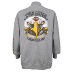 Harley Davidson - Twin Cities Spell-Out Zip-Up Sweatshirt 2007 X-Large Vintage Retro