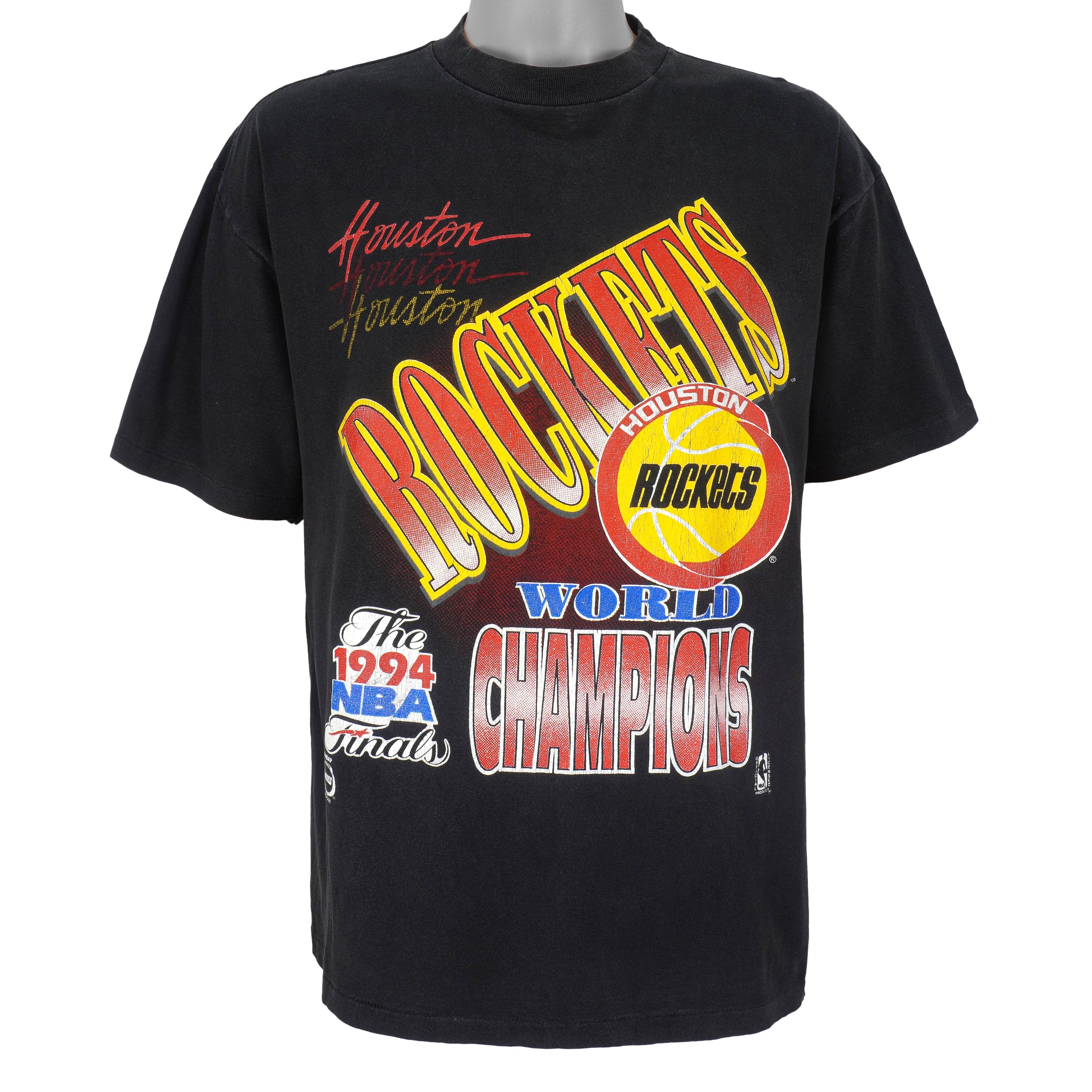 Vintage NBA (True Fan) - Houston Rockets, World Champions T-Shirt 1994  X-Large – Vintage Club Clothing