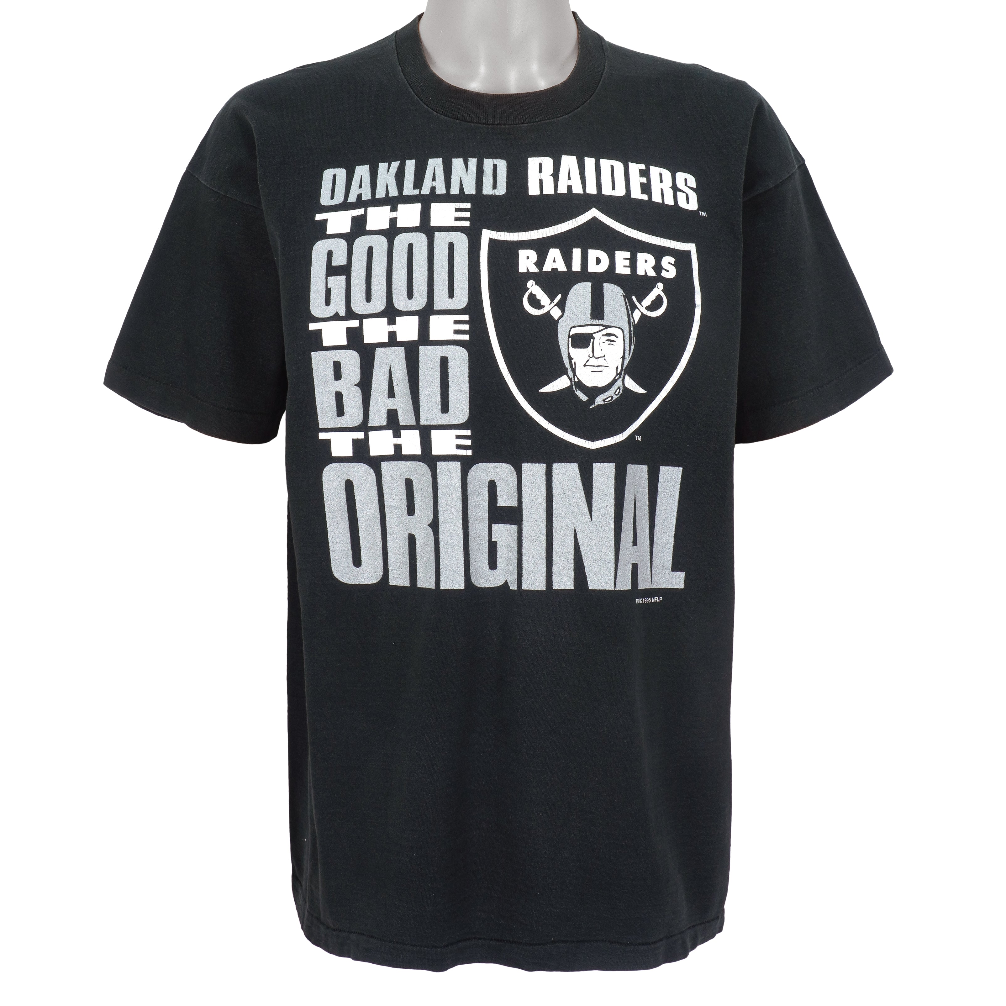 Vintage '96 OAKLAND RAIDERS NFL T-Shirt L (Deadstock)