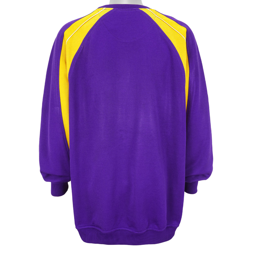 Starter - LSU Tigers Spell-Out Crew Neck Sweatshirt 1990s XX-Large Vintage Retro Football College