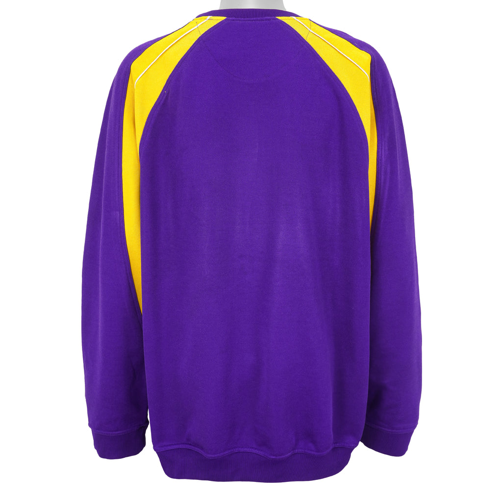 Starter - LSU Tigers Spell-Out Crew Neck Sweatshirt 1990s XX-Large Vintage Retro Football College