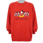 Disney - Mickey Crew Neck Sweatshirt 1990s XX-Large