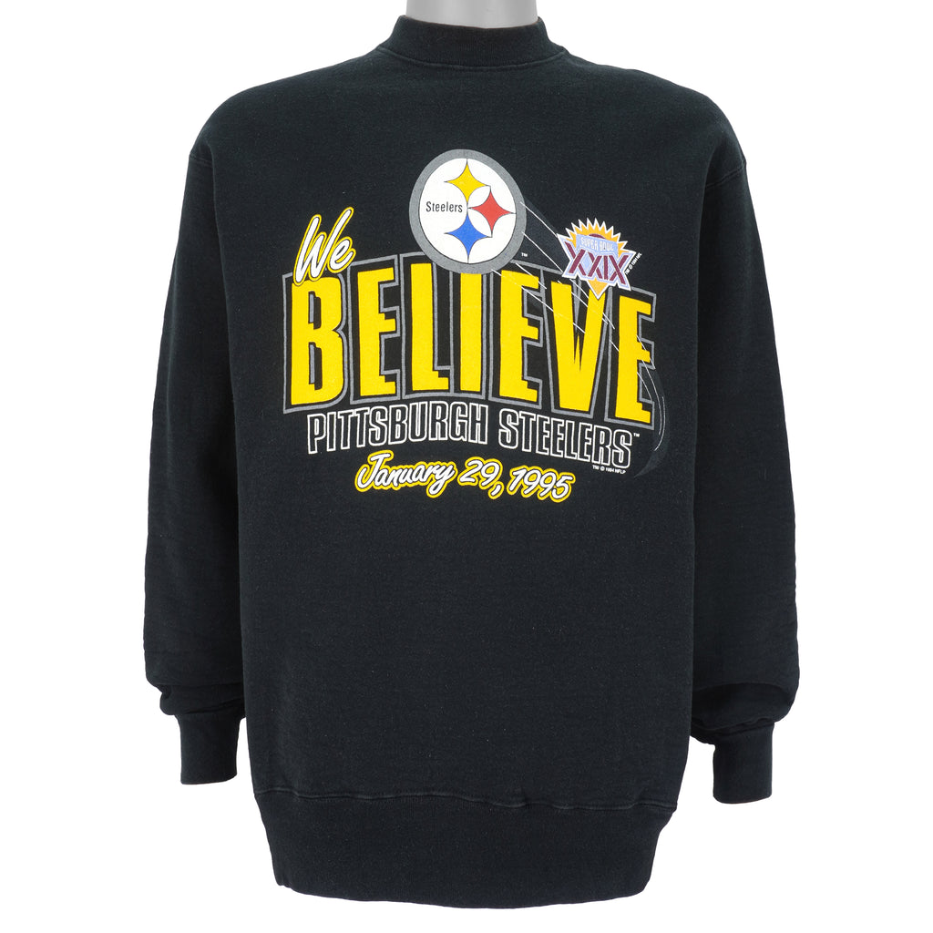 NFL (Salem) - Pittsburgh Steelers Crew Neck Sweatshirt 1994 Large Vintage Retro Football