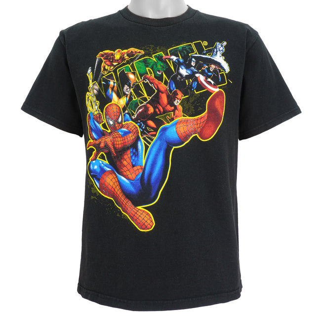 Vintage Marvel - Black Spiderman and Friends T-Shirt Medium – Vintage Club  Clothing