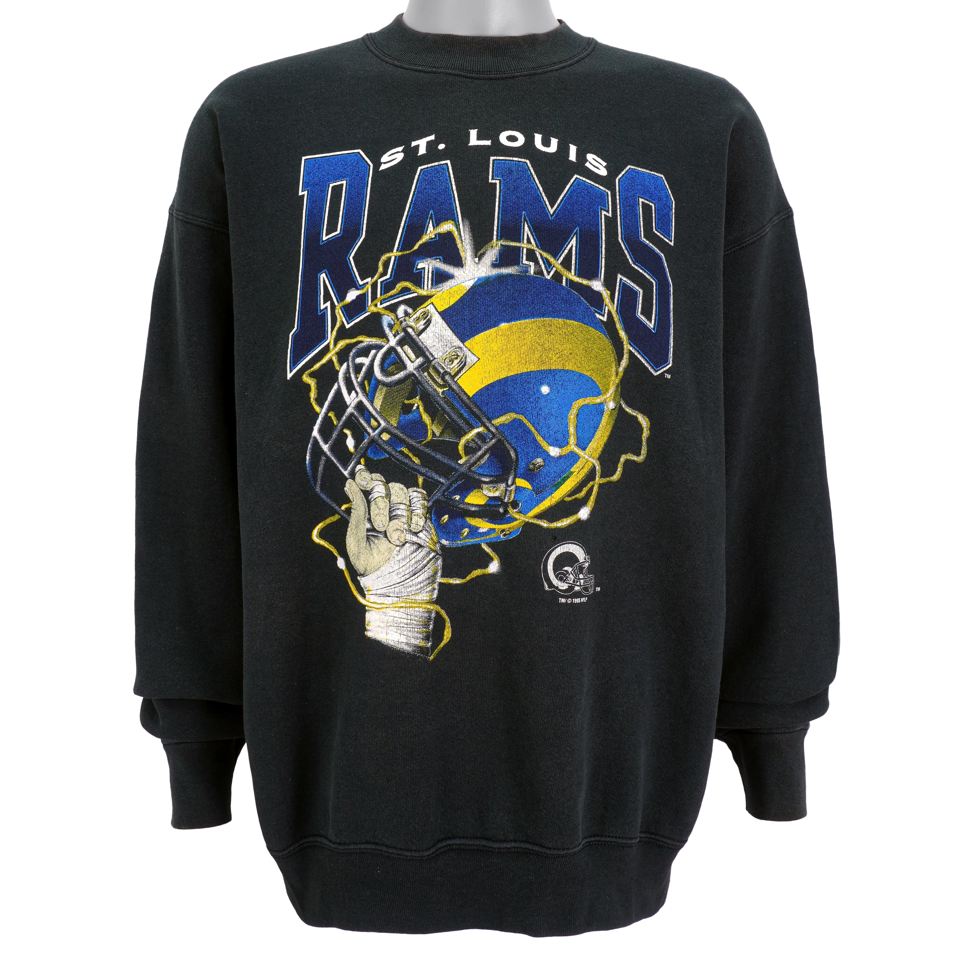 Vintage NFL (Hanes) - St. Louis 'Rams' Crew Neck Sweatshirt 1995